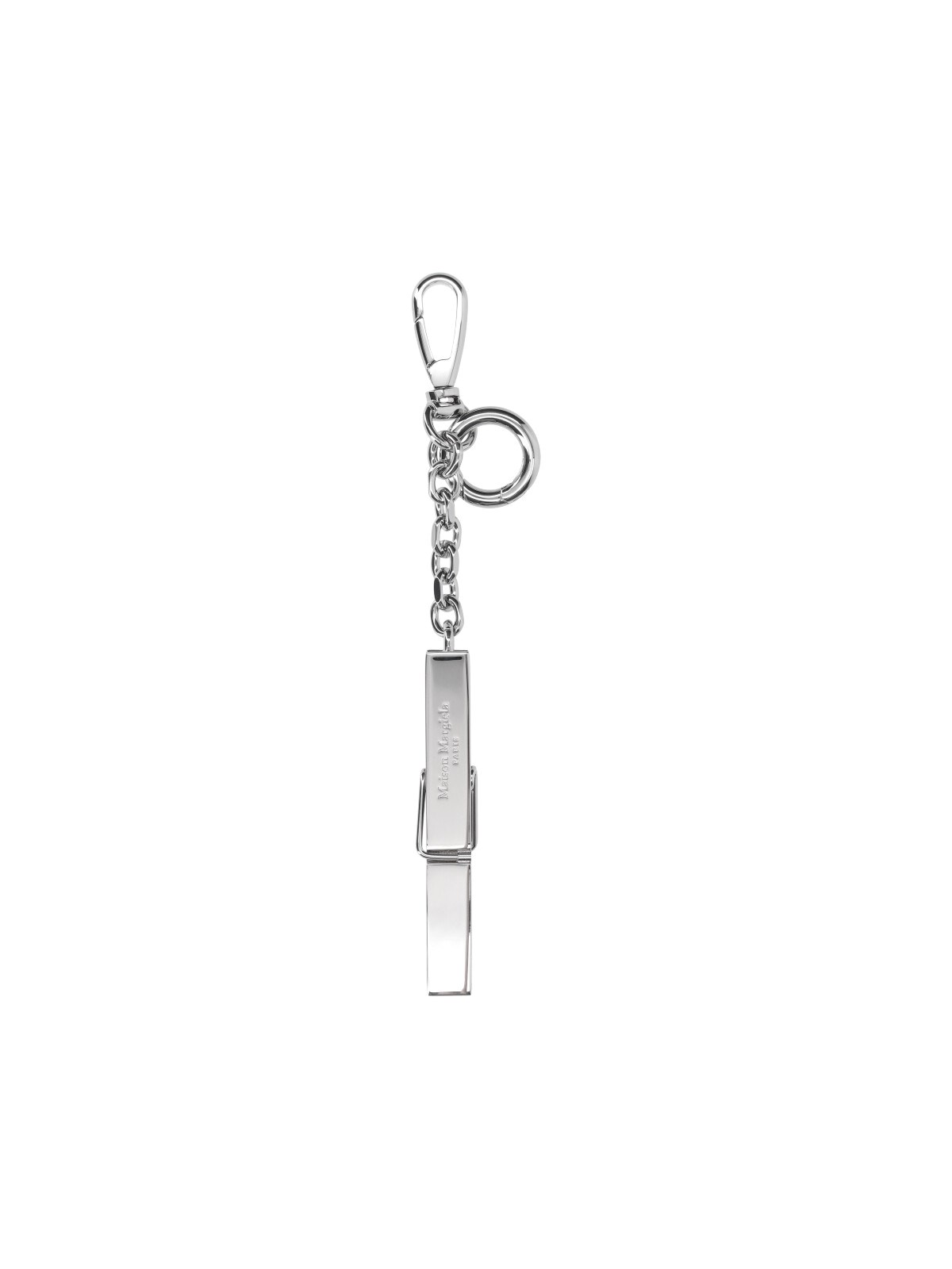 Maison Margiela Donna Argento Charm Portachiavi "Clothespin"