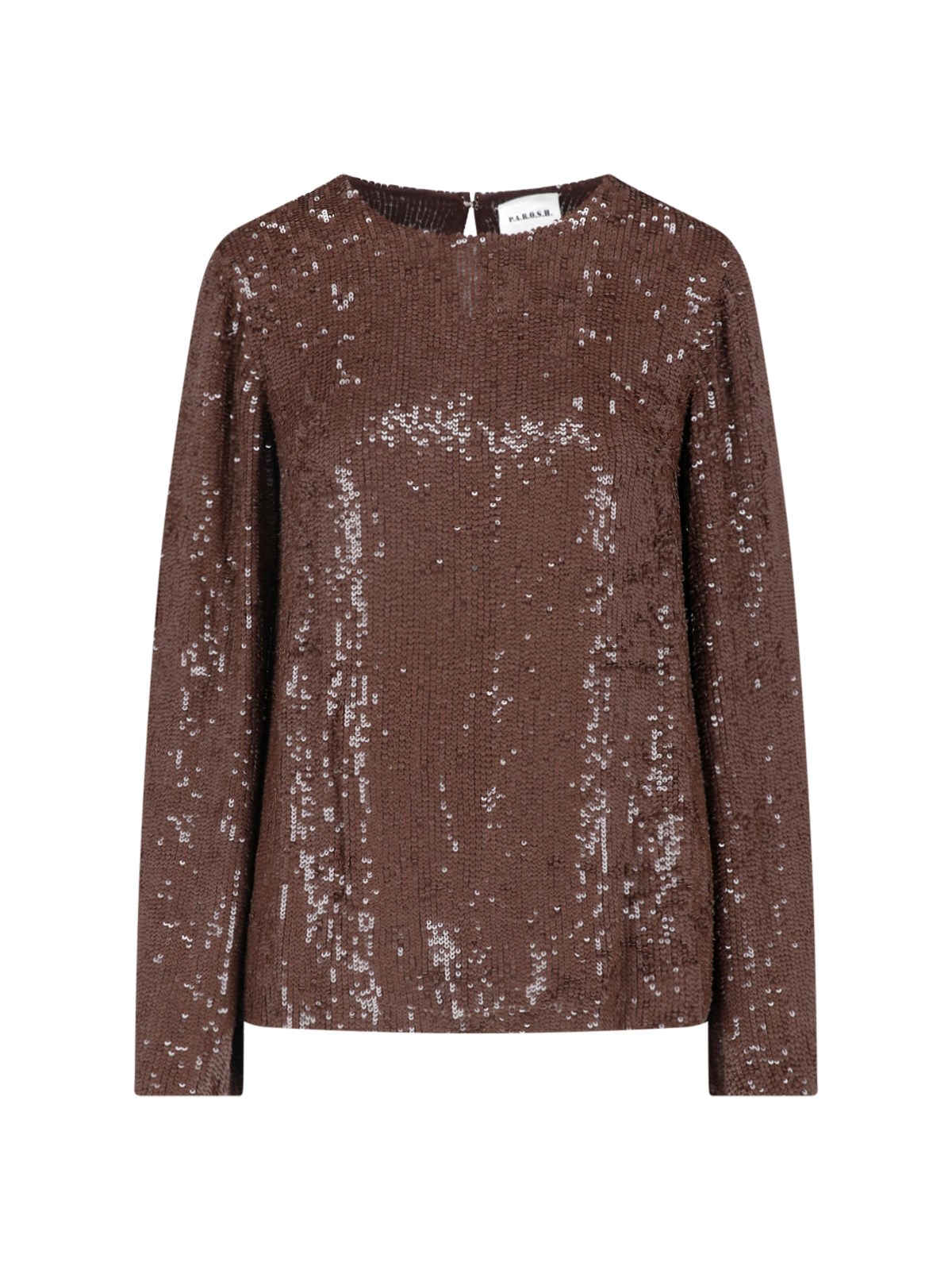 P.a.r.o.s.h Sweater With Sequins In Brown