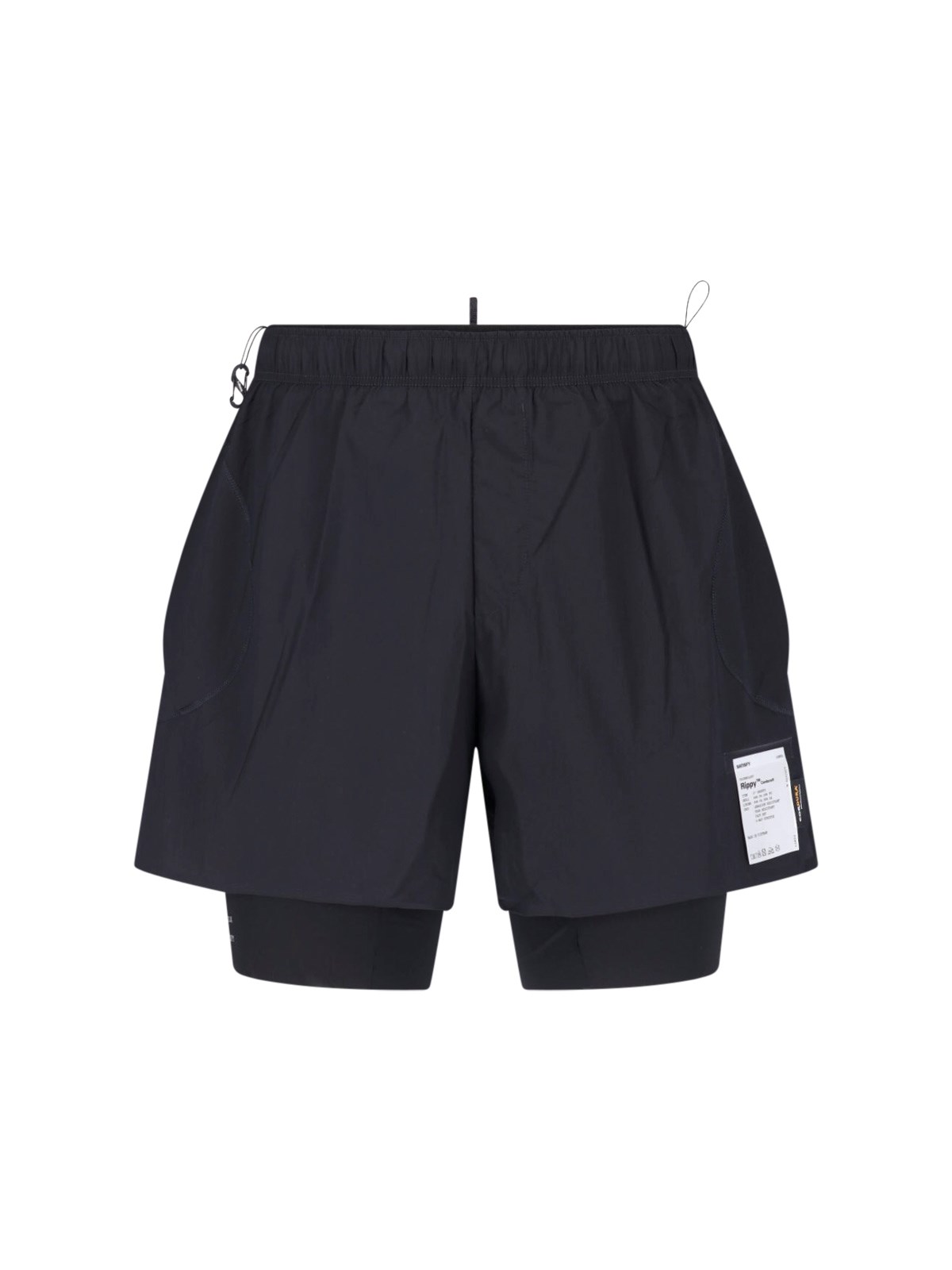 Satisfy Uomo Nero Pantaloncini Sportivi "Rippy™ Cordura®"