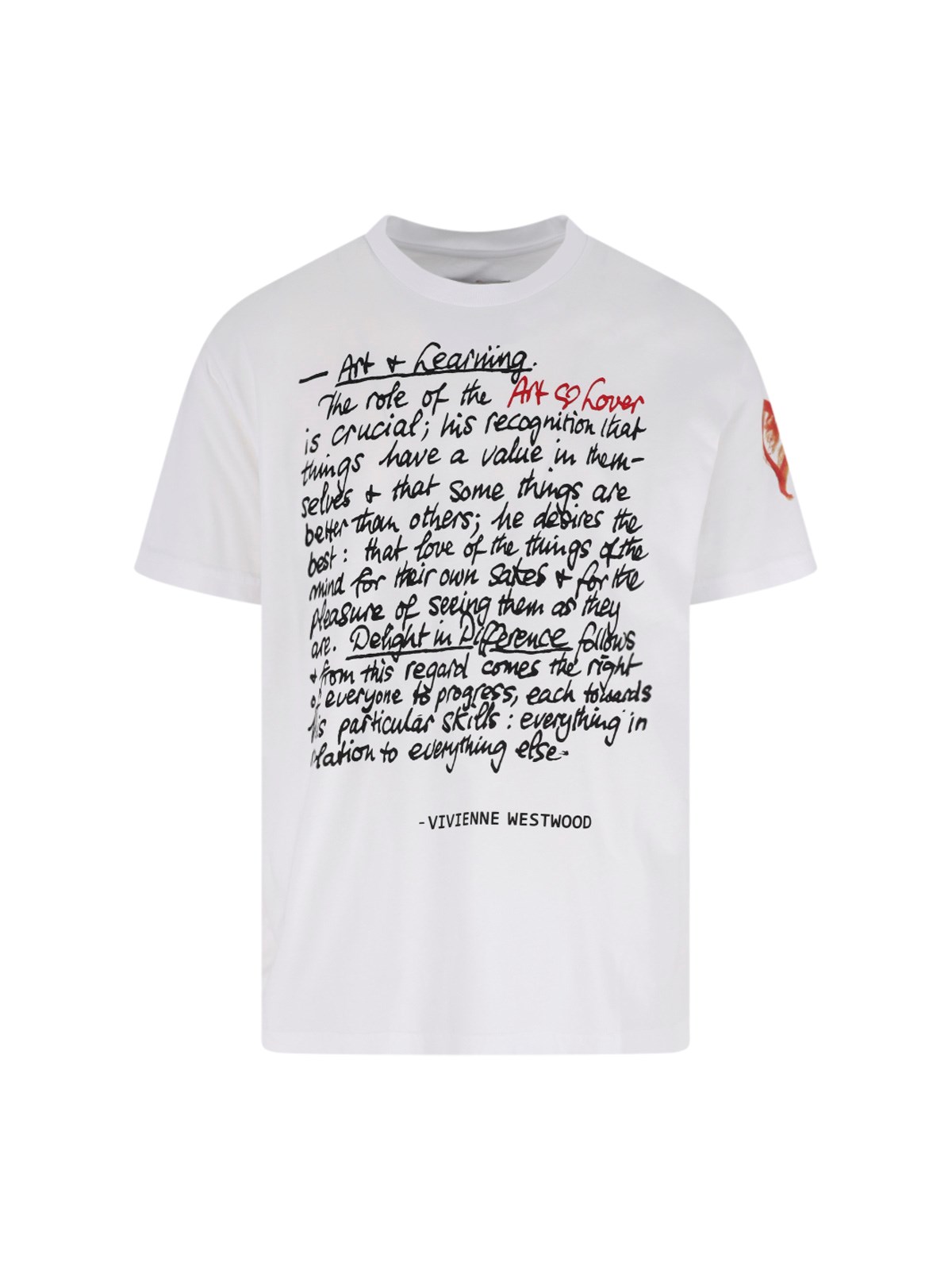 Vivienne Westwood T-shirt "art Lover" In White
