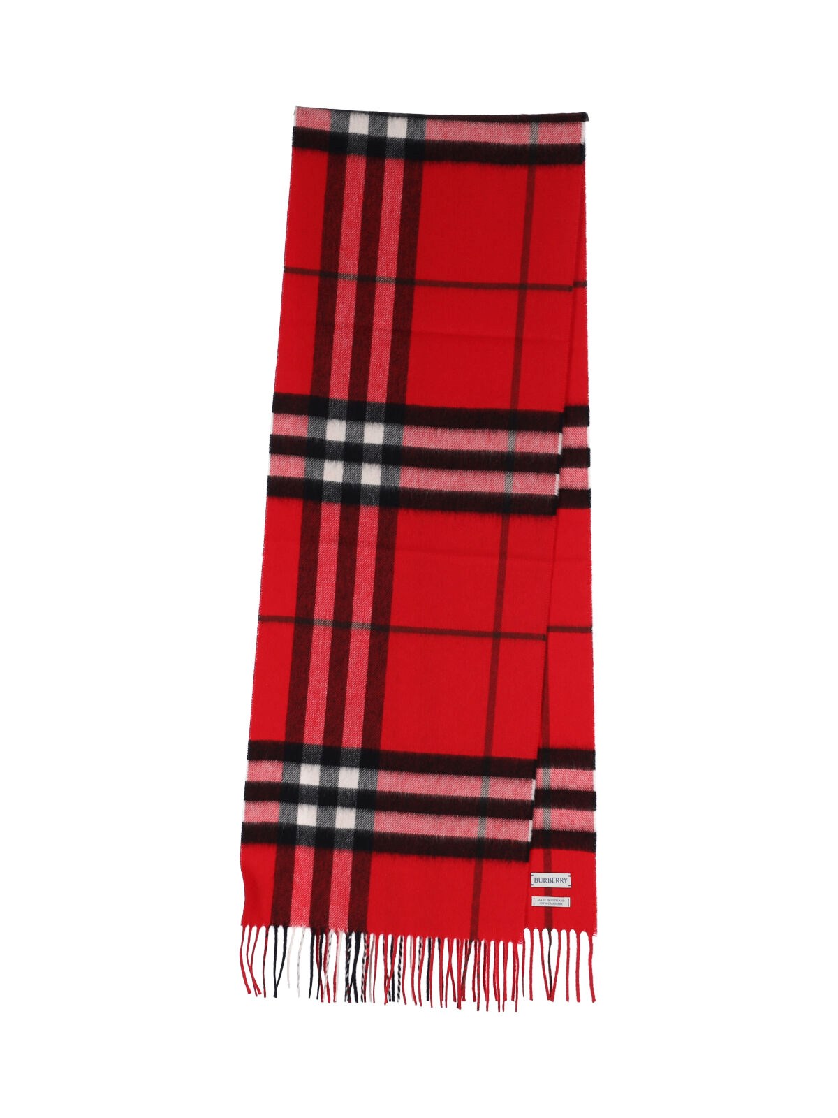 Burberry Donna Rosso Sciarpa "Check" - Immagine 3