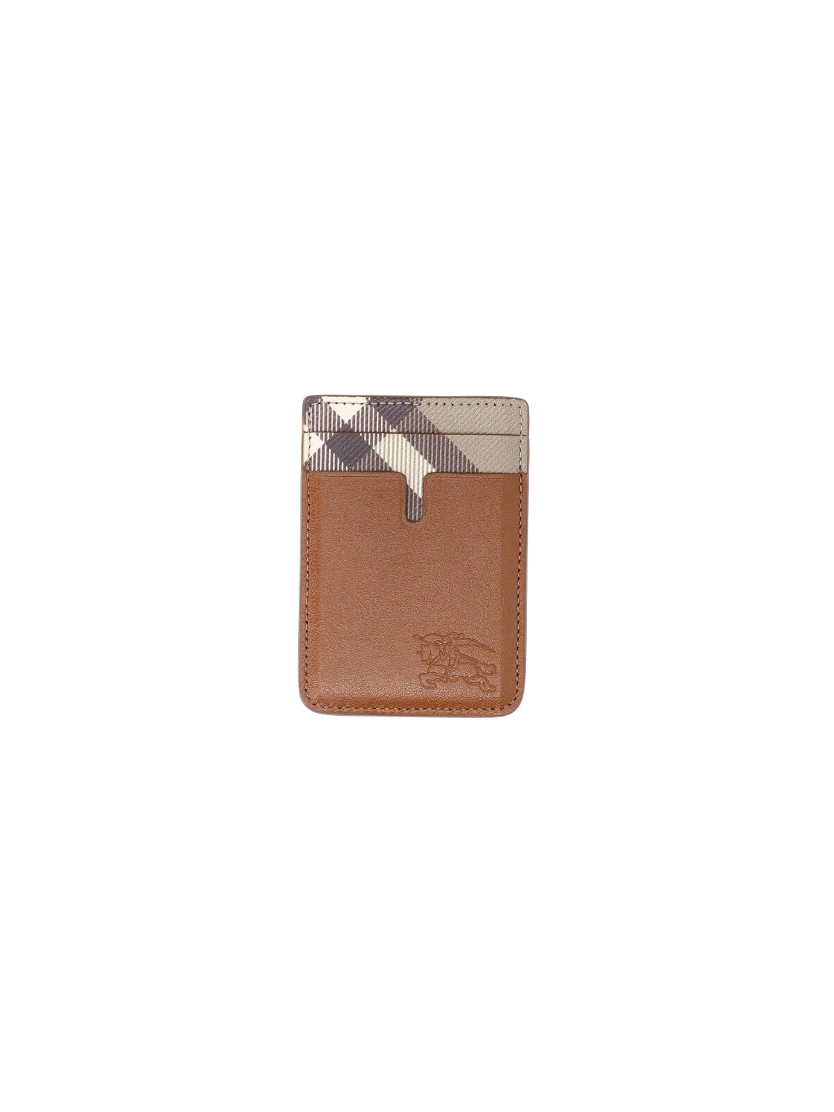 Burberry Uomo Marrone Portacarte Magnetico "Check"