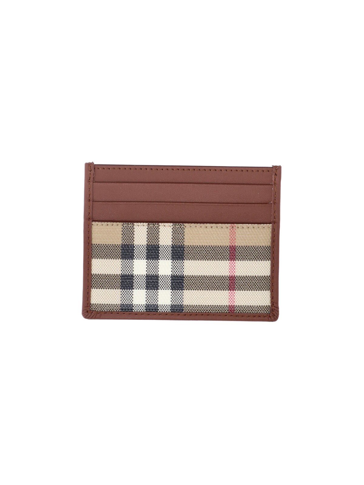Burberry Uomo Beige Portacarte "Check"