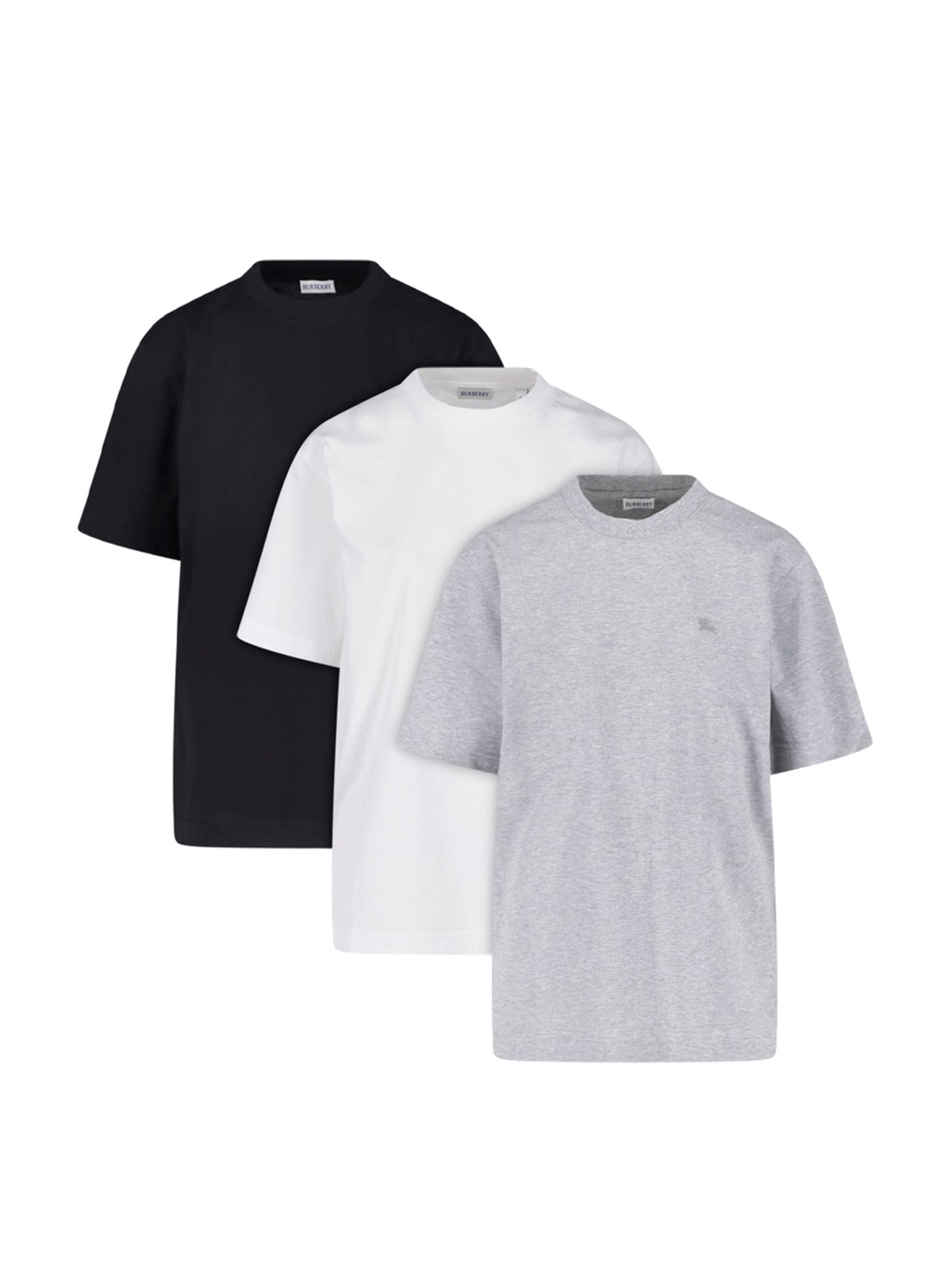 Burberry Uomo Multi Set 3 T-Shirt In Cotone