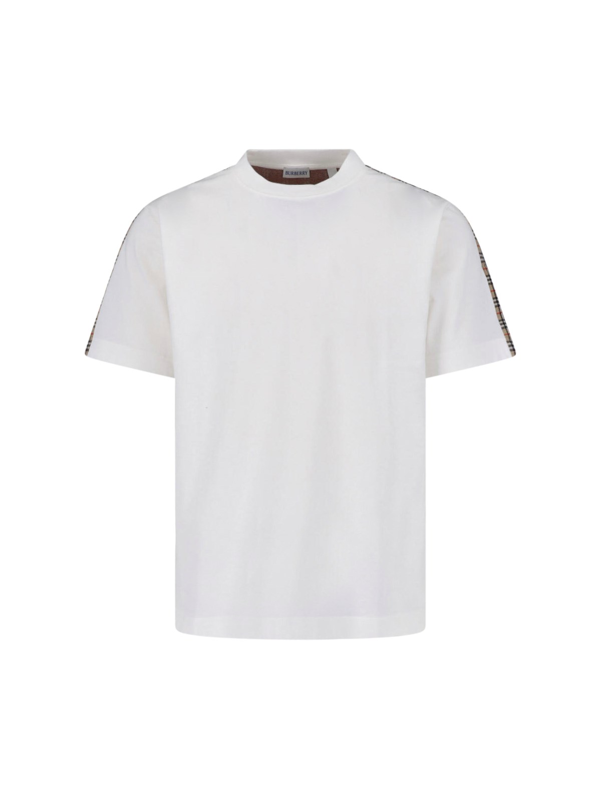 Burberry Uomo Bianco T-Shirt “Check”