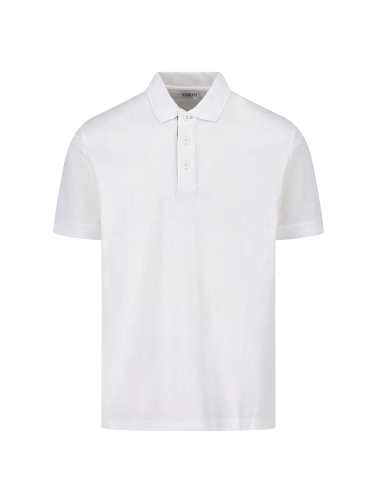 Burberry Polo "check" In White