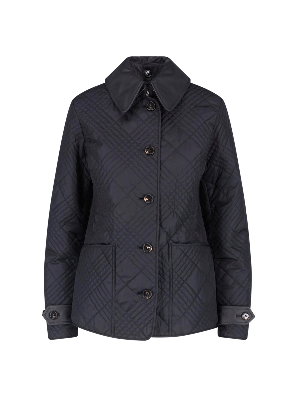Burberry Donna Nero Giacca Trapuntata "Fernleigh"