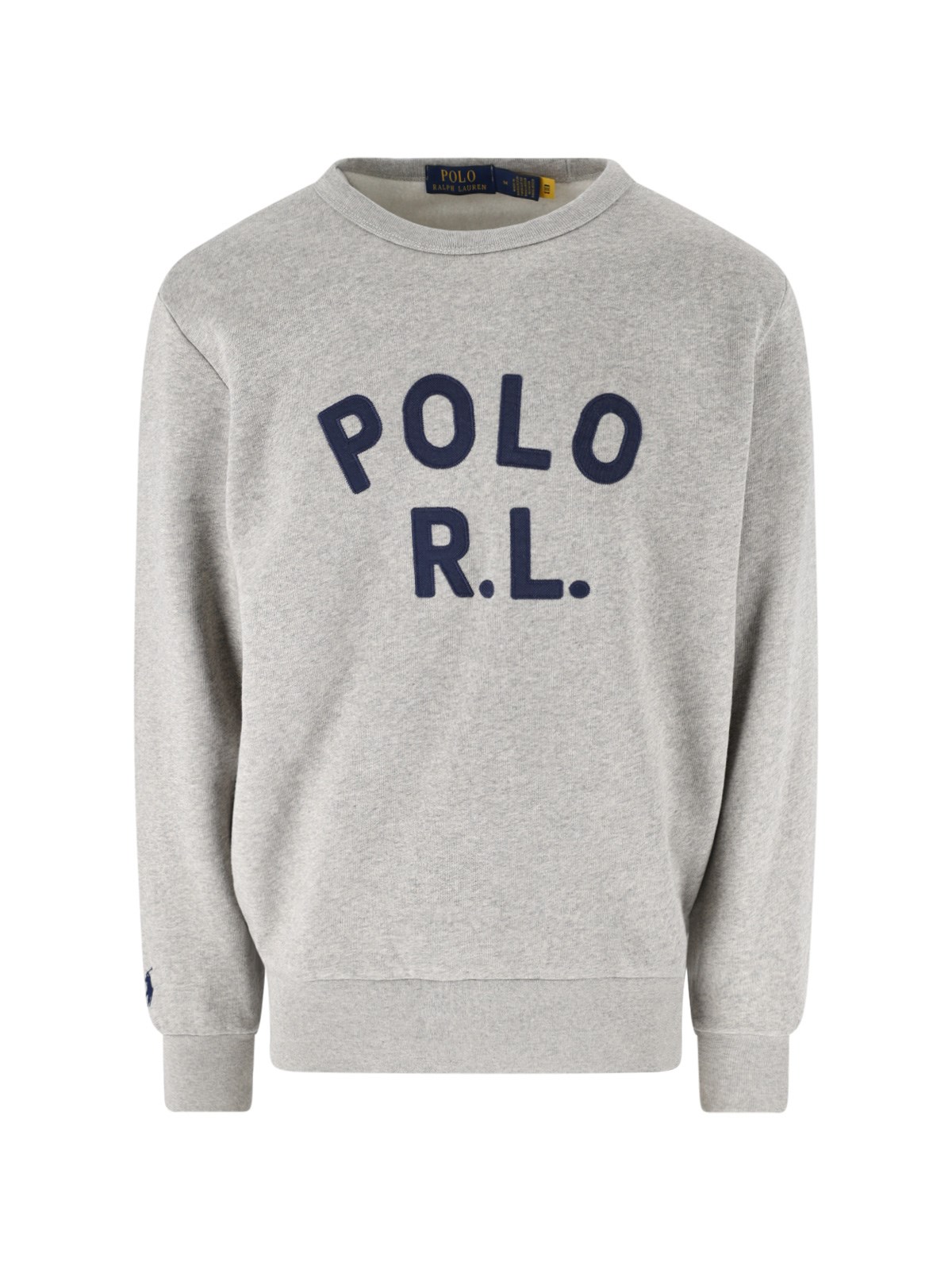 Polo Ralph Lauren Uomo Grigio Felpa Logo