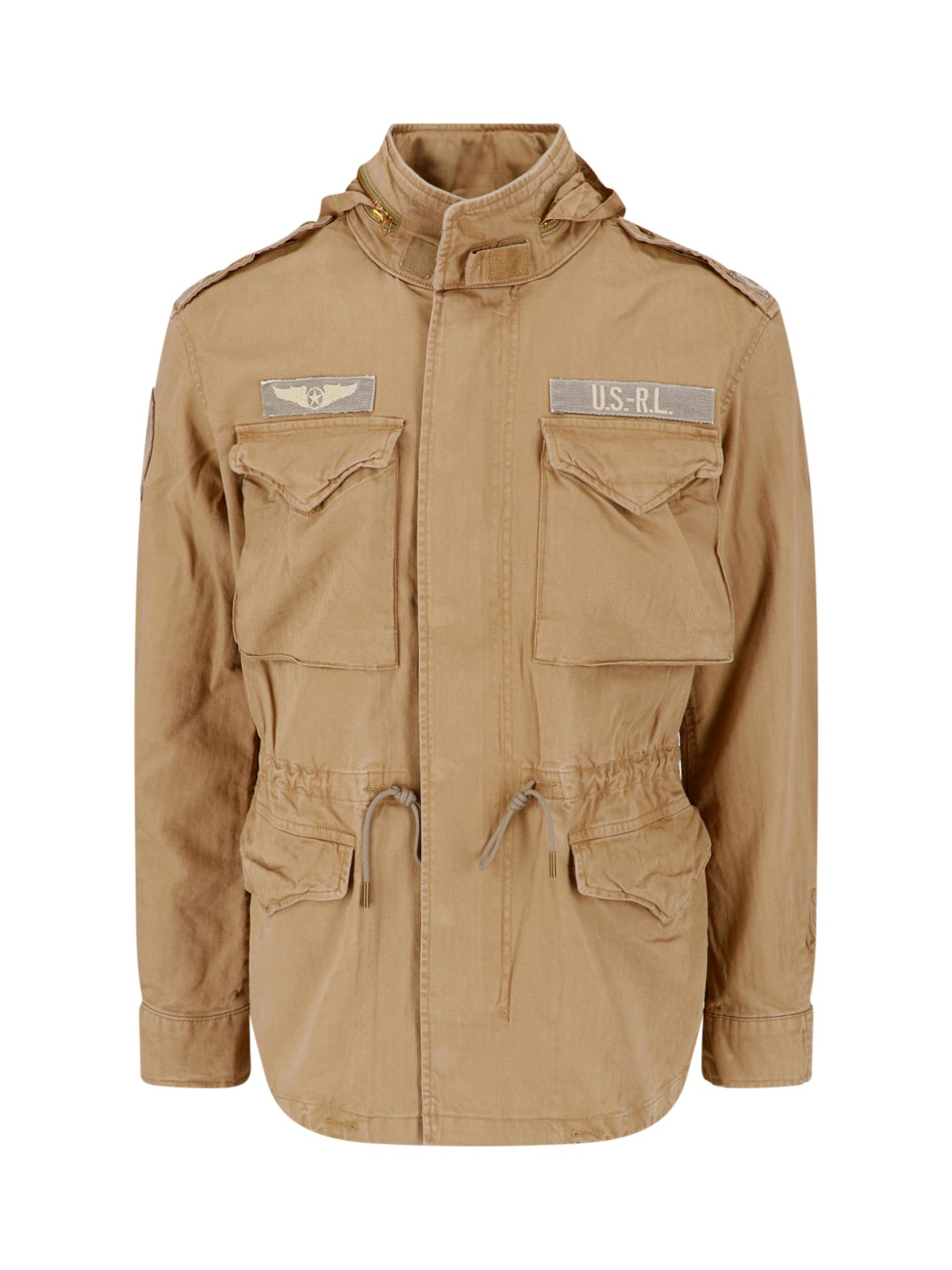 Polo Ralph Lauren Uomo Beige Giacca In Cotone