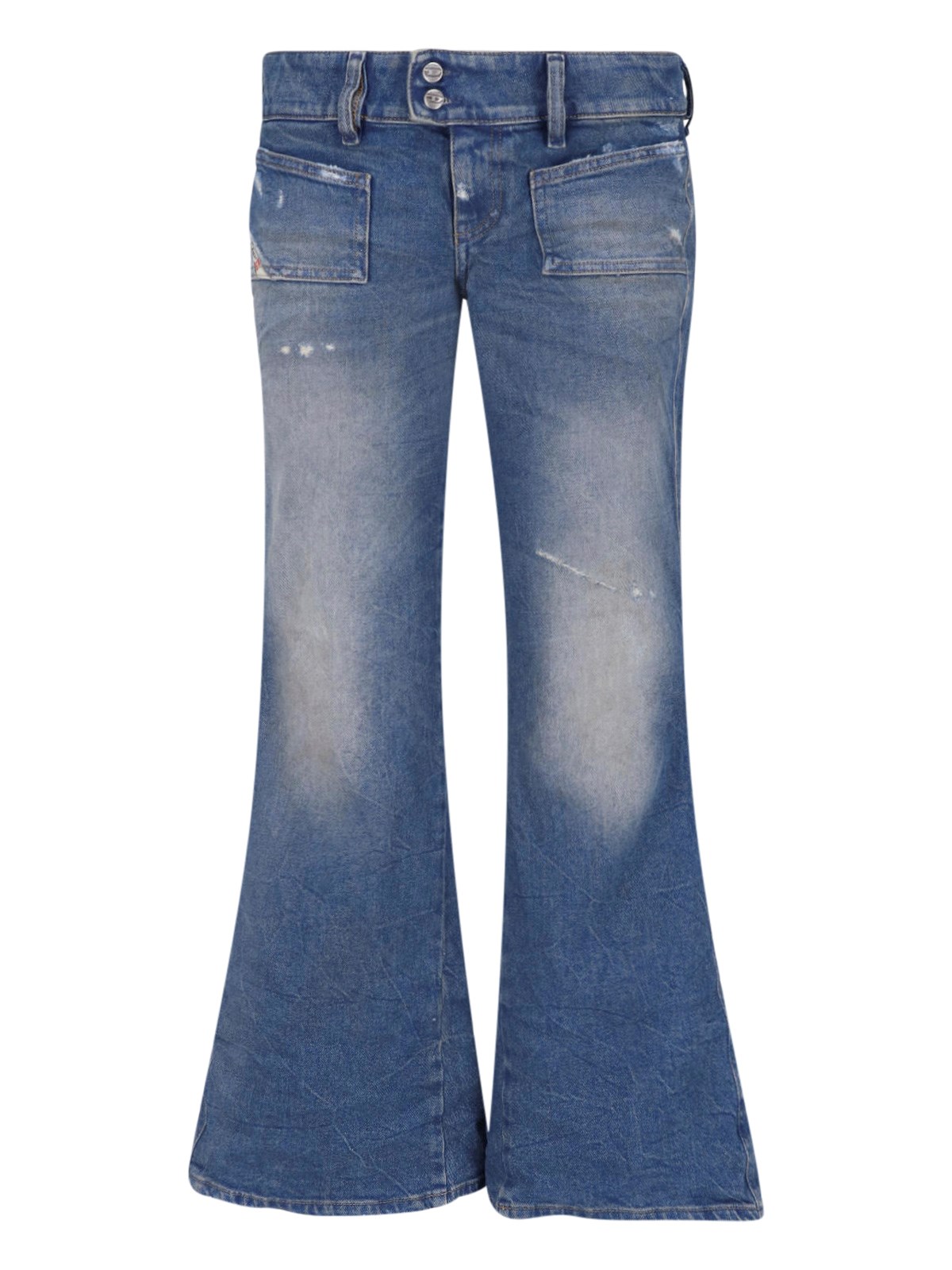 Diesel Bootcut Jeans "d-hush" In Blue