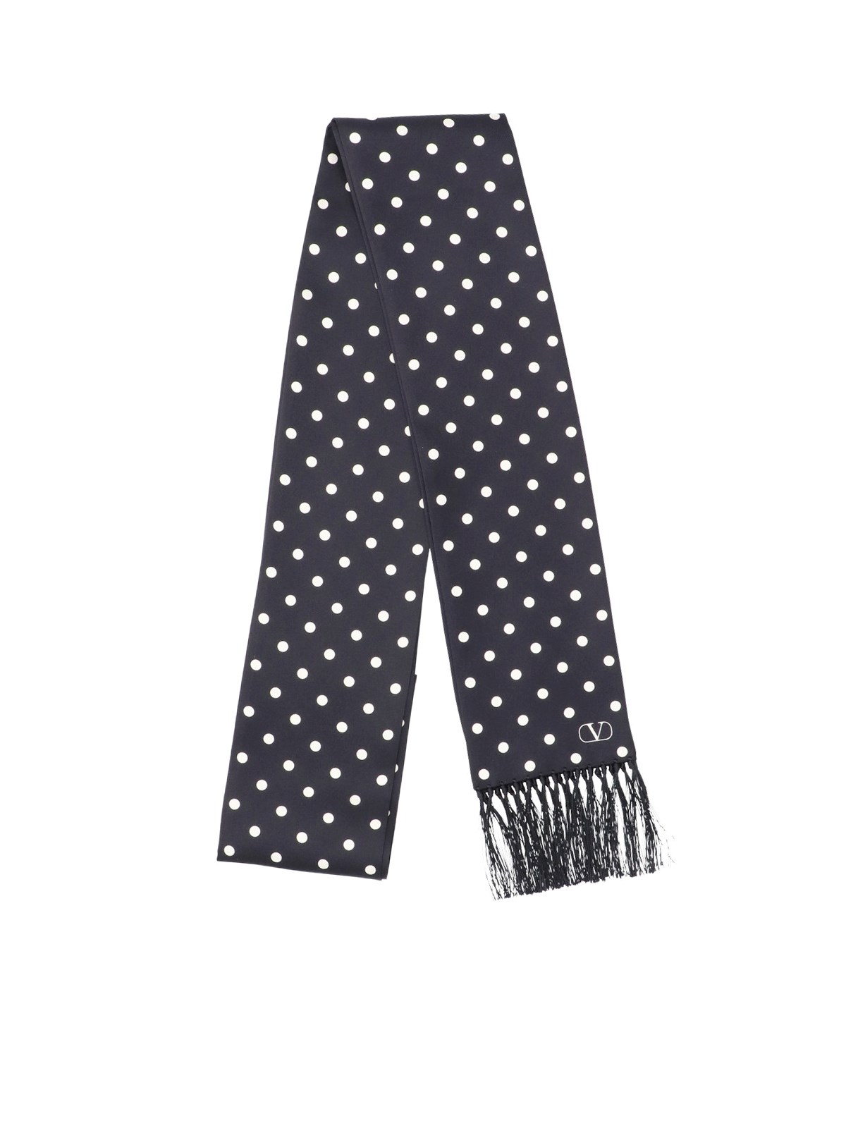 Valentino Garavani Polka Dot Silk Scarf