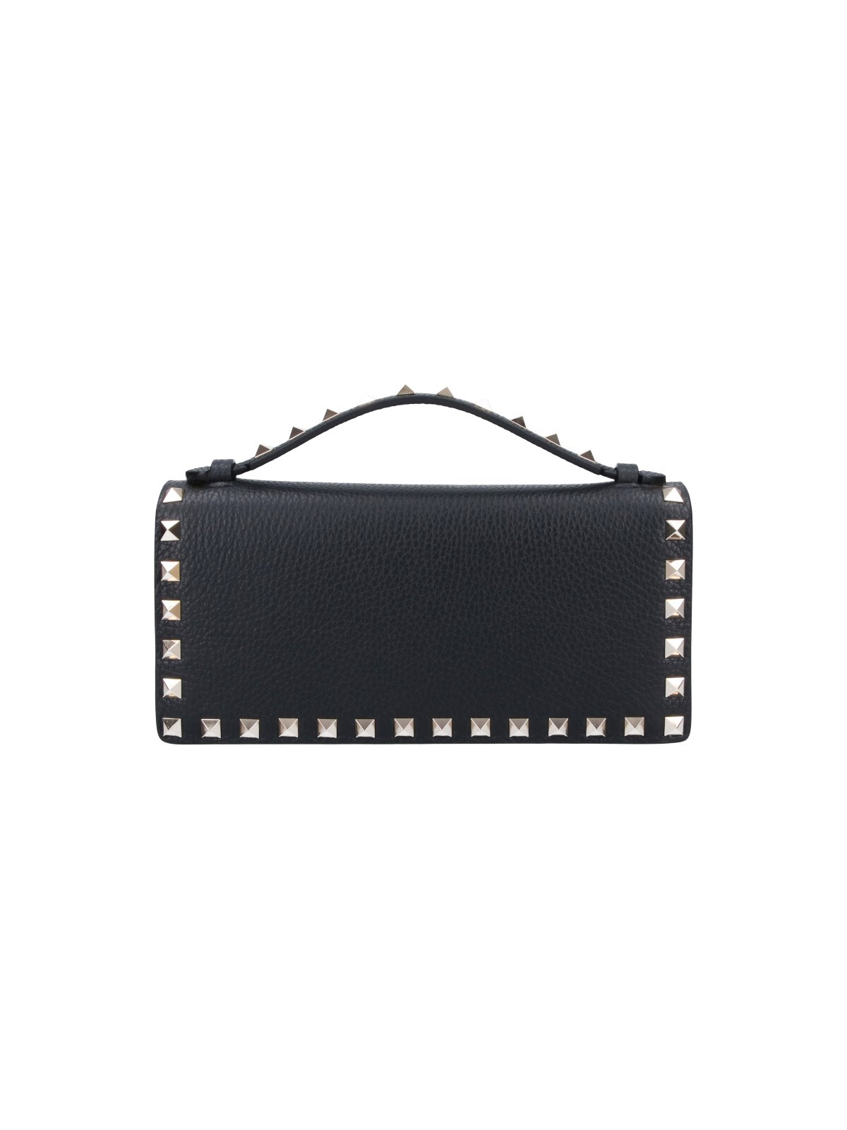 Valentino Garavani Wallet With Chain "rockstud" In Black