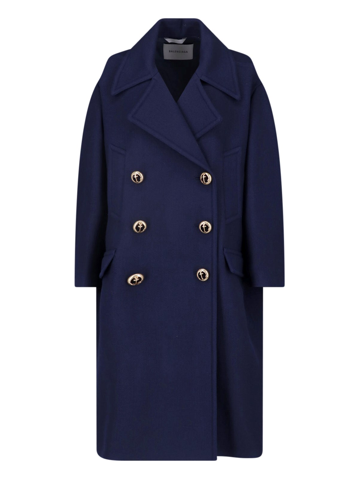 Balenciaga Double-Breasted Wool Coat