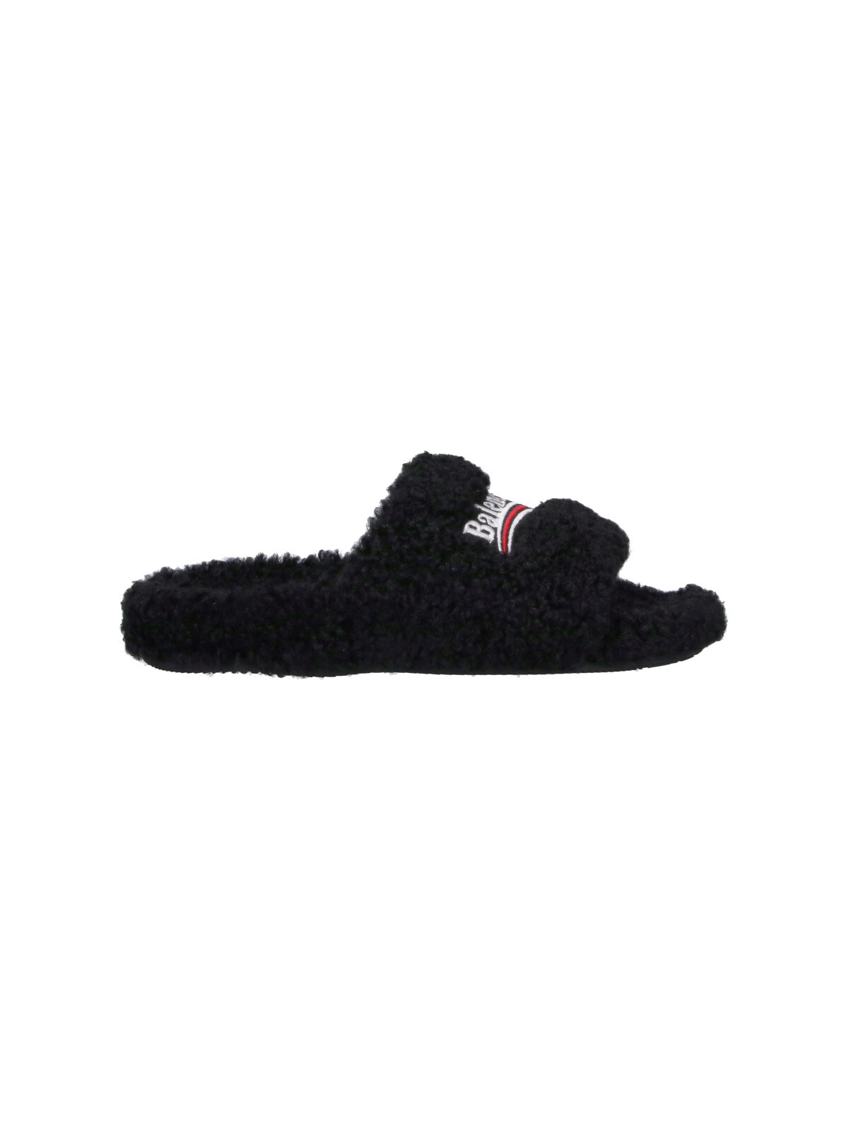 Balenciaga Furrand Platform Sandals For Women In Black