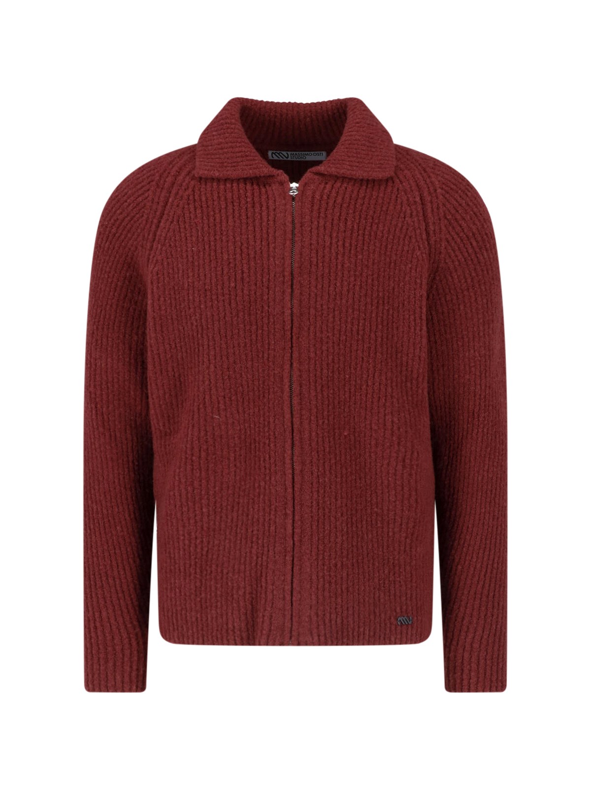 MASSIMO OSTI STUDIO Cardigan With Zip In Wool Blend