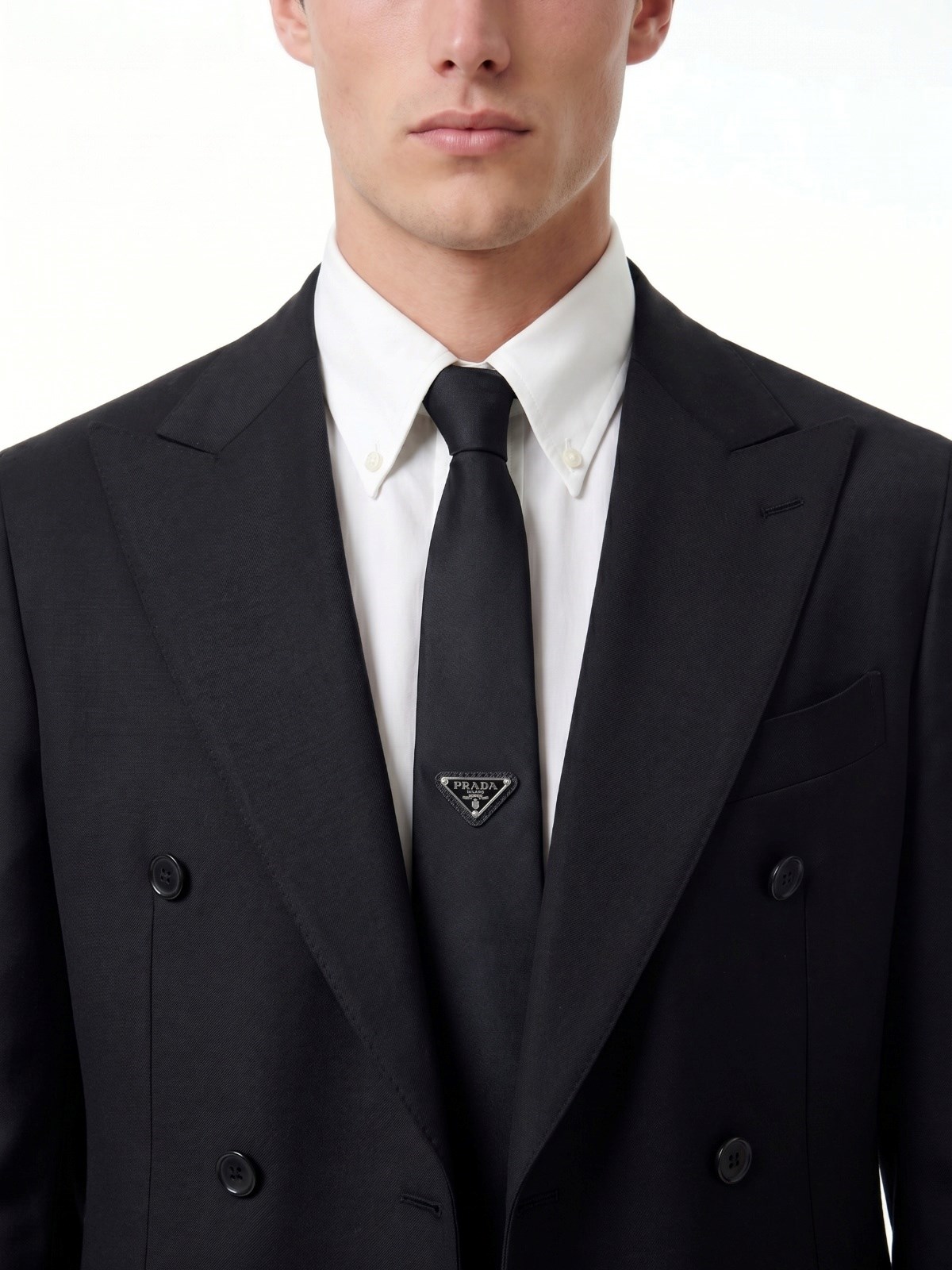 PRADA SATIN LOGO NECK TIE サテン ロゴ ネクタイ Prada Men's Silk Twill Tie | Neiman Marcus