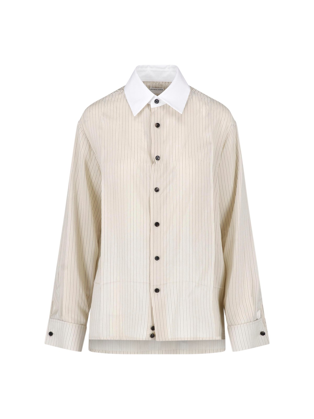 Bottega Veneta Camicia A Righe In Viscosa