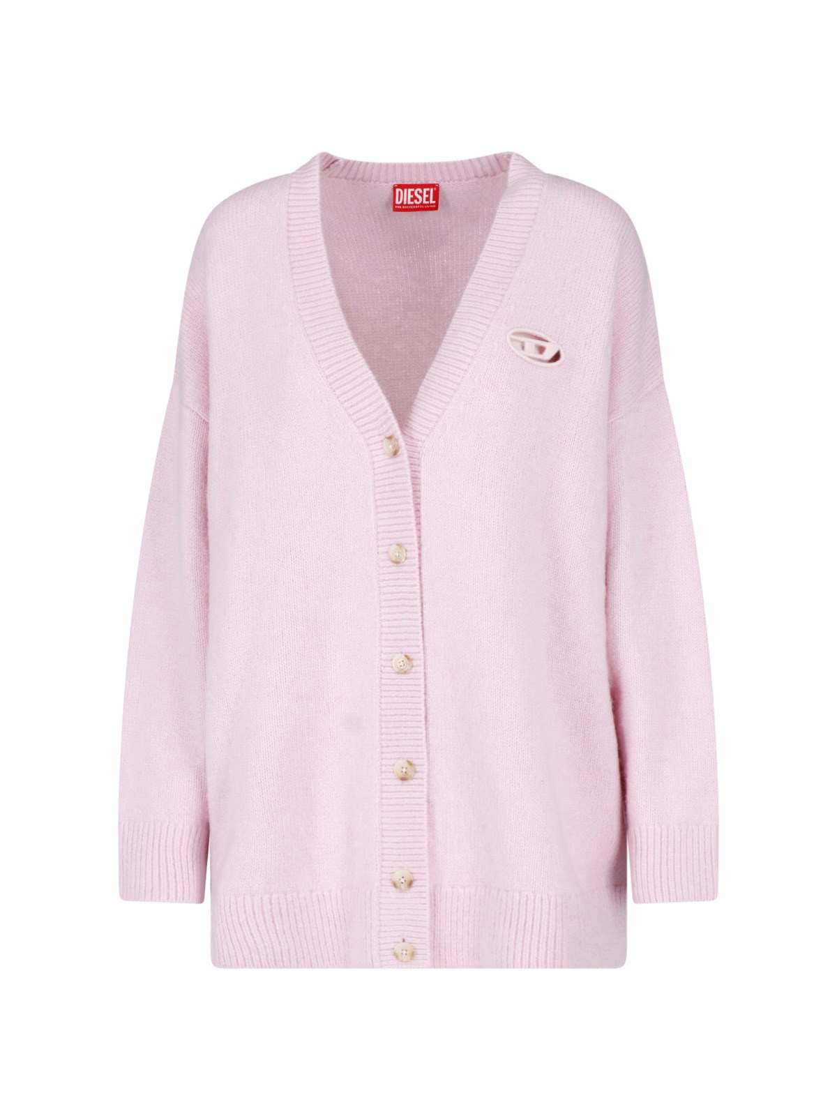 Diesel Cardigan In Wool And Alpaca