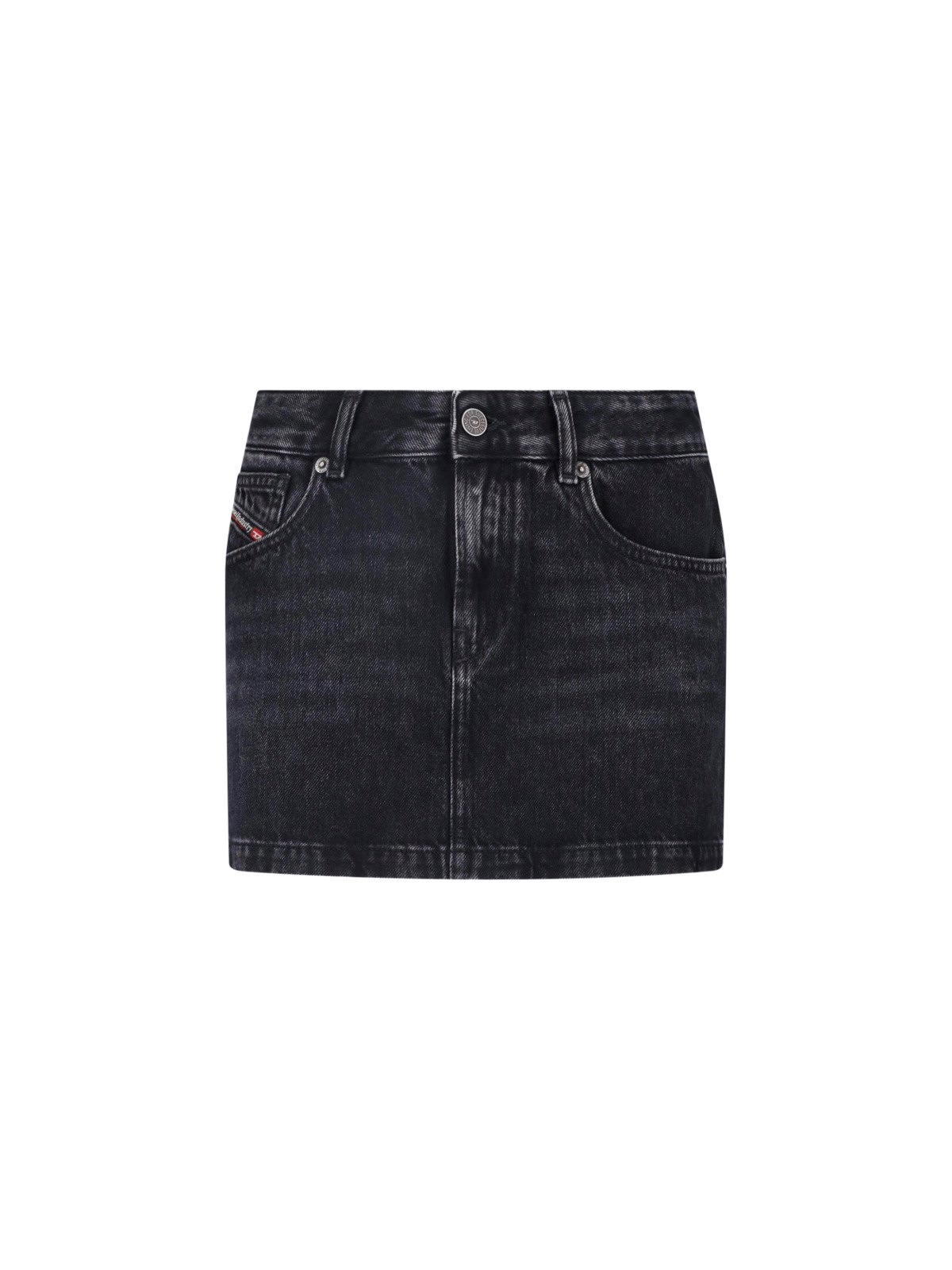 Diesel Denim Mini Skirt In Blue