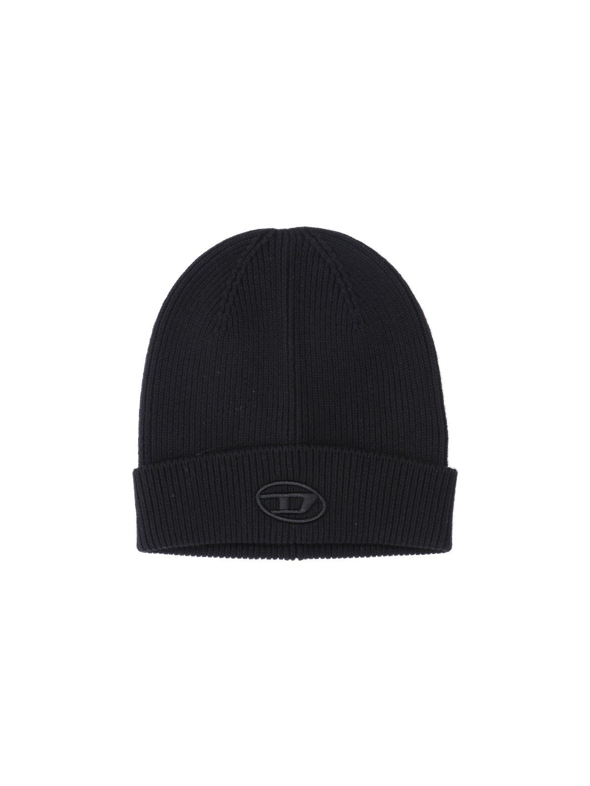 Diesel A04092_0DAOB9XX Wool Blend Beanie — Black