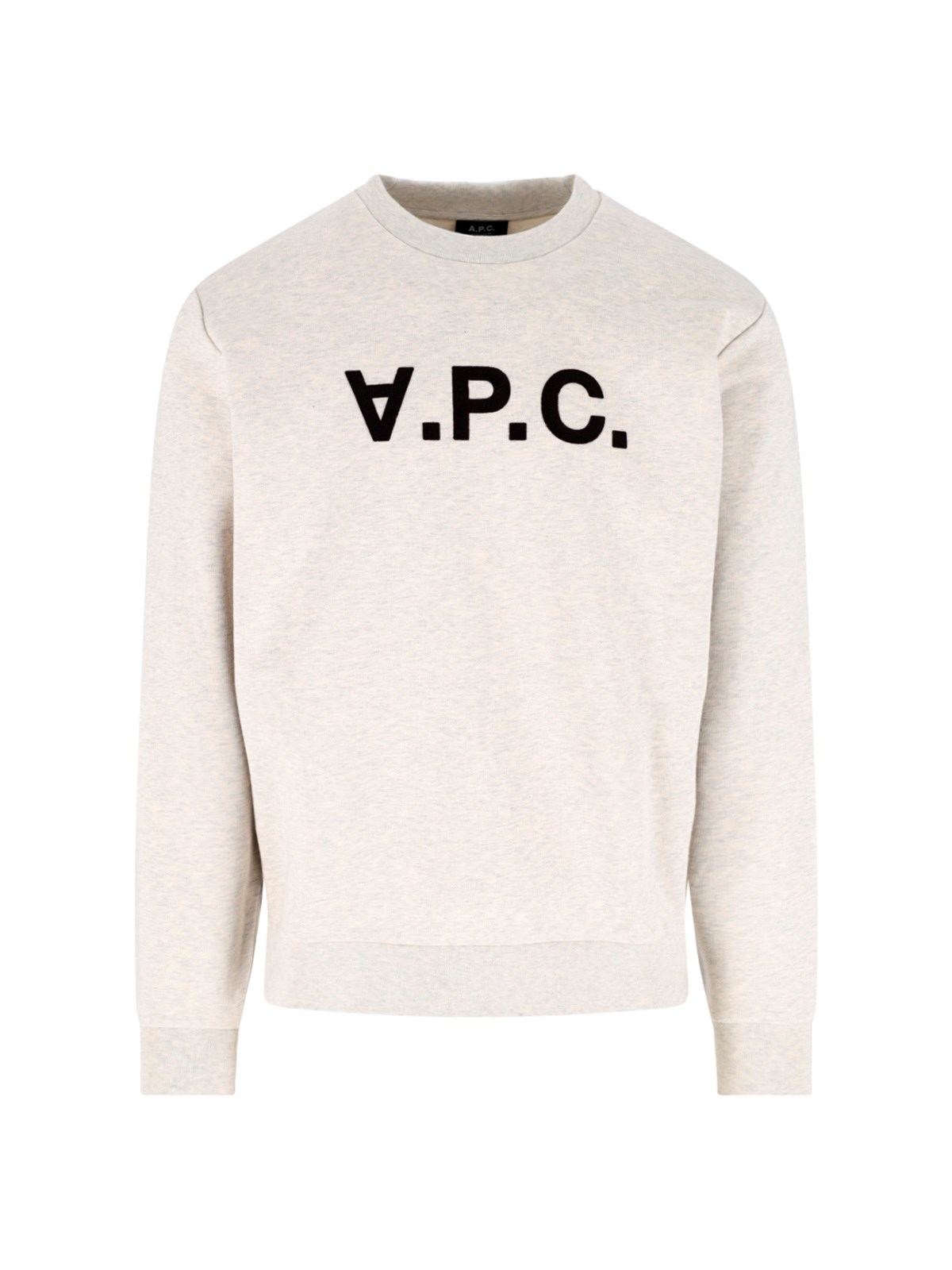 A.p.c. Uomo Grigio Felpa Logo