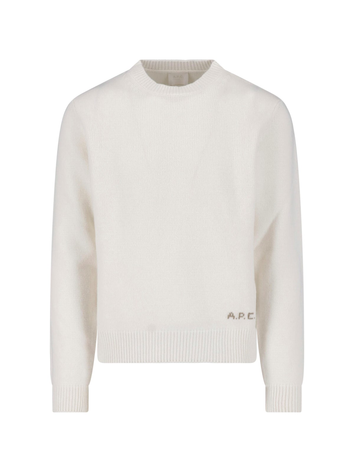 A.p.c. Uomo Bianco Maglione In Lana