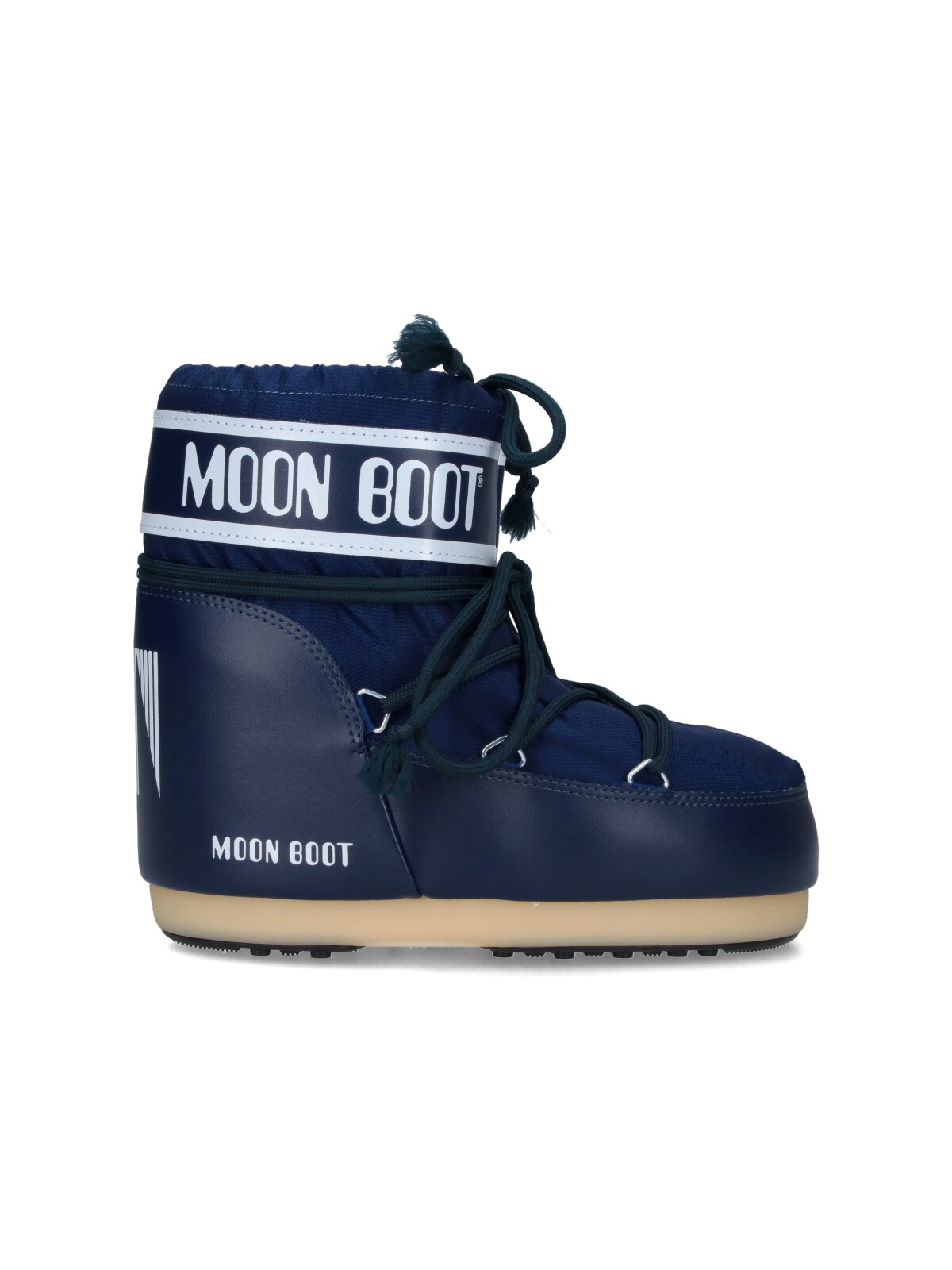 Moon Boot Unisex Blue Padded Ankle Boots "Icon Low"