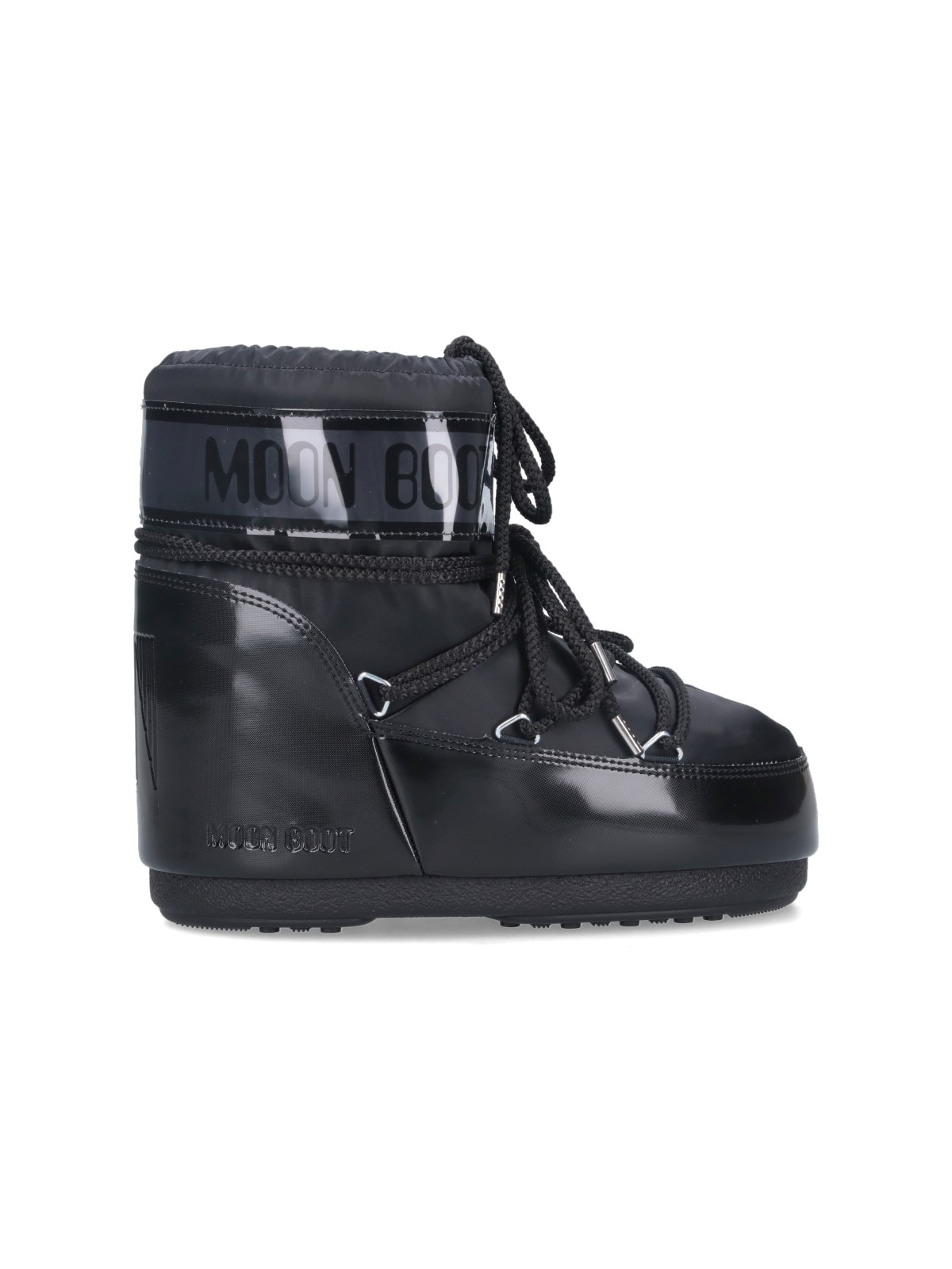 Moon Boot Unisex Black Ankle Boots "Icon Low Glance"