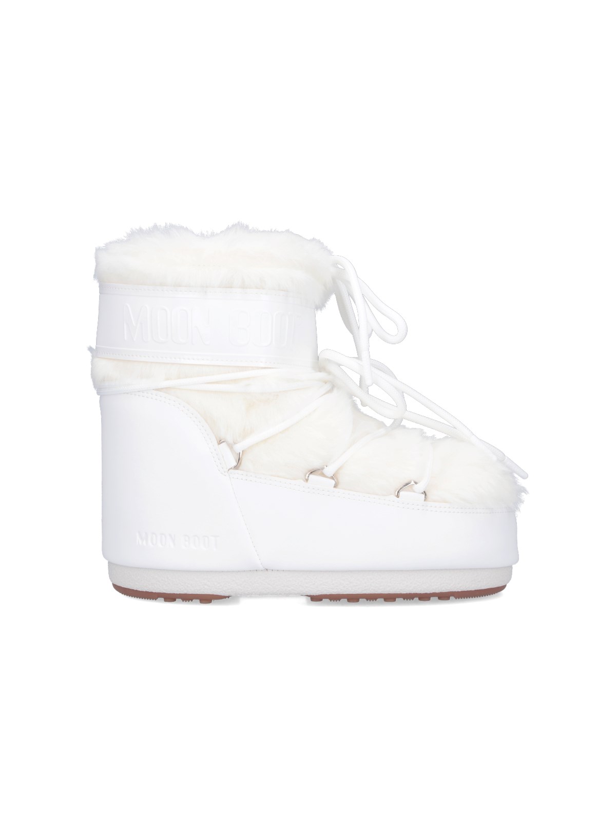 Moon Boot Unisex White Padded Ankle Boots "Icon Low"