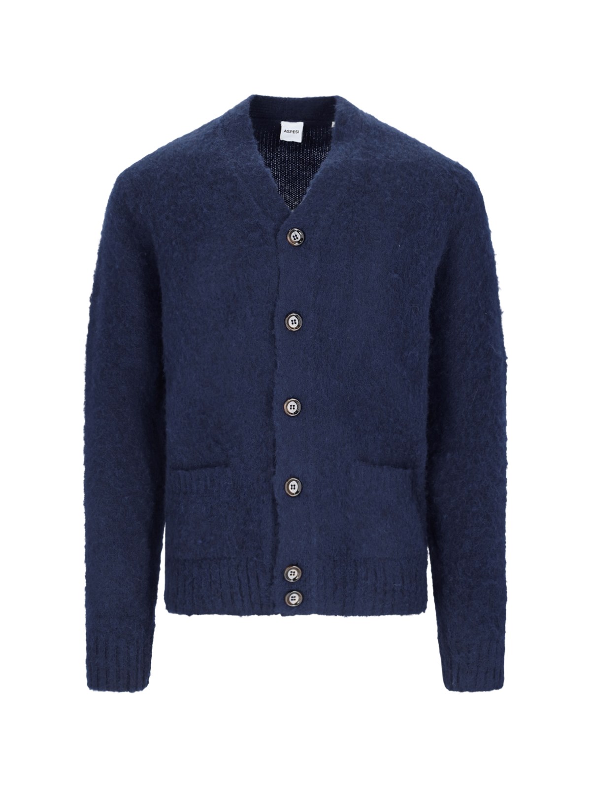Aspesi Knitted Cardigan — Blue
