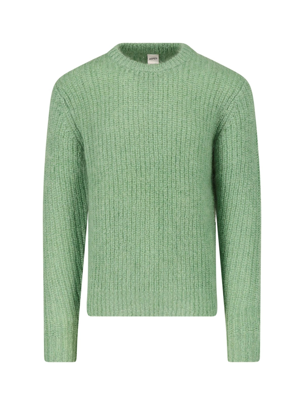Aspesi Uomo Verde Maglione In Mohair E Lana