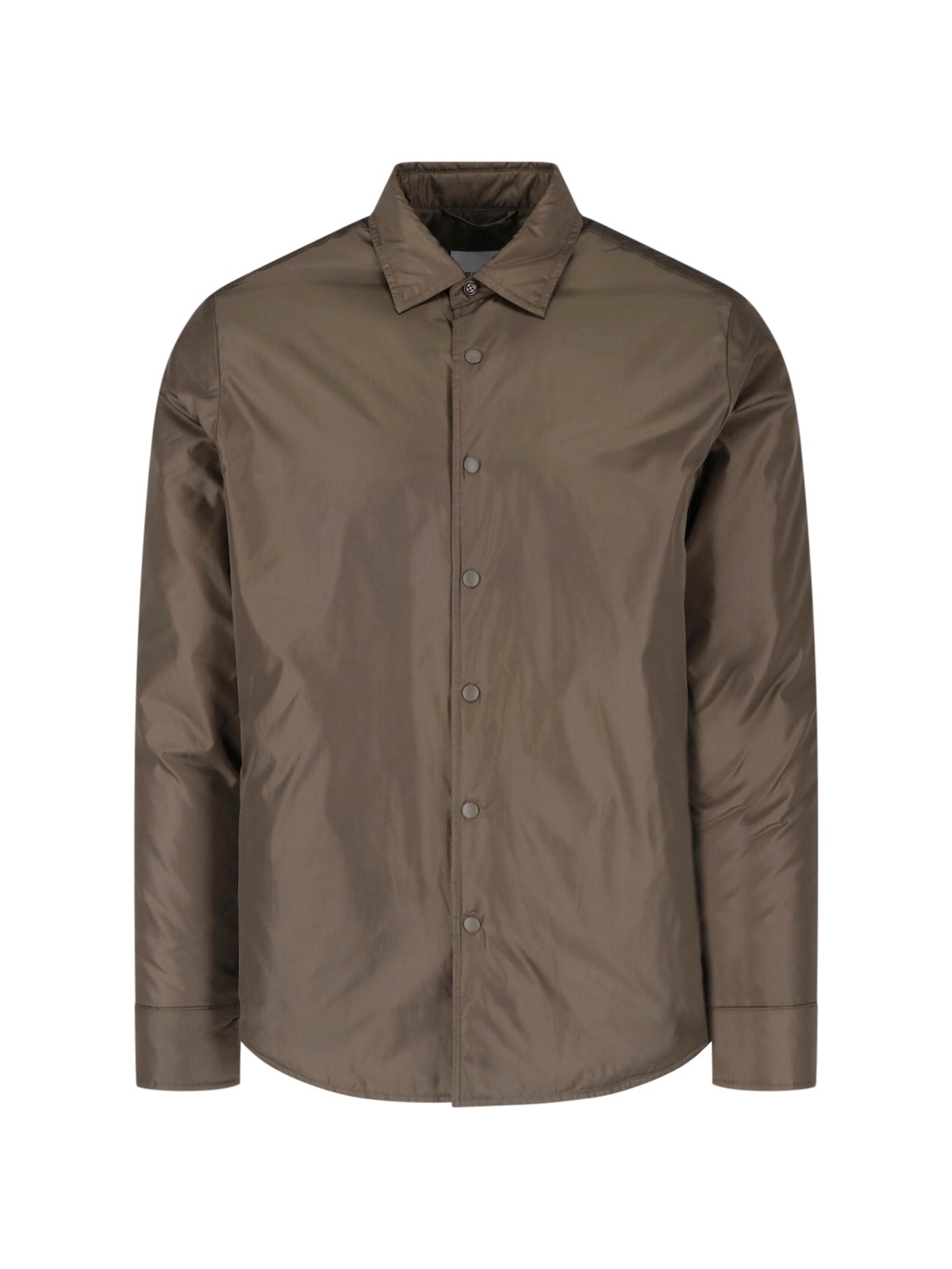 Aspesi Uomo Marrone Camicia Imbottita In Nylon