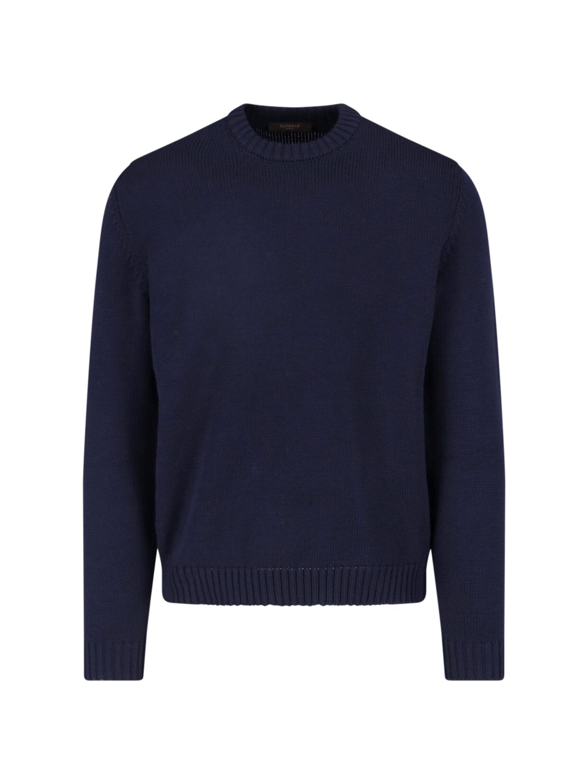 Zanone Knit Pullover Regular Fit Crew Neck In Blue