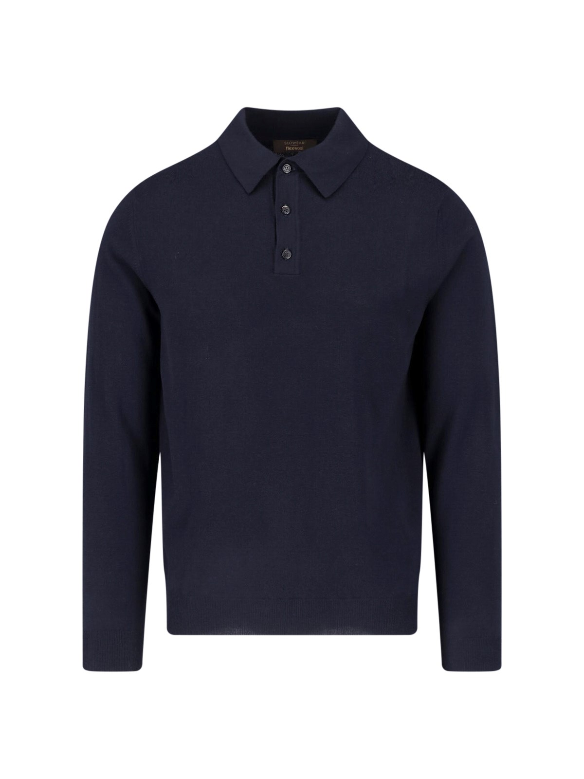 Zanone Uomo Blu Polo In Lana Vergine