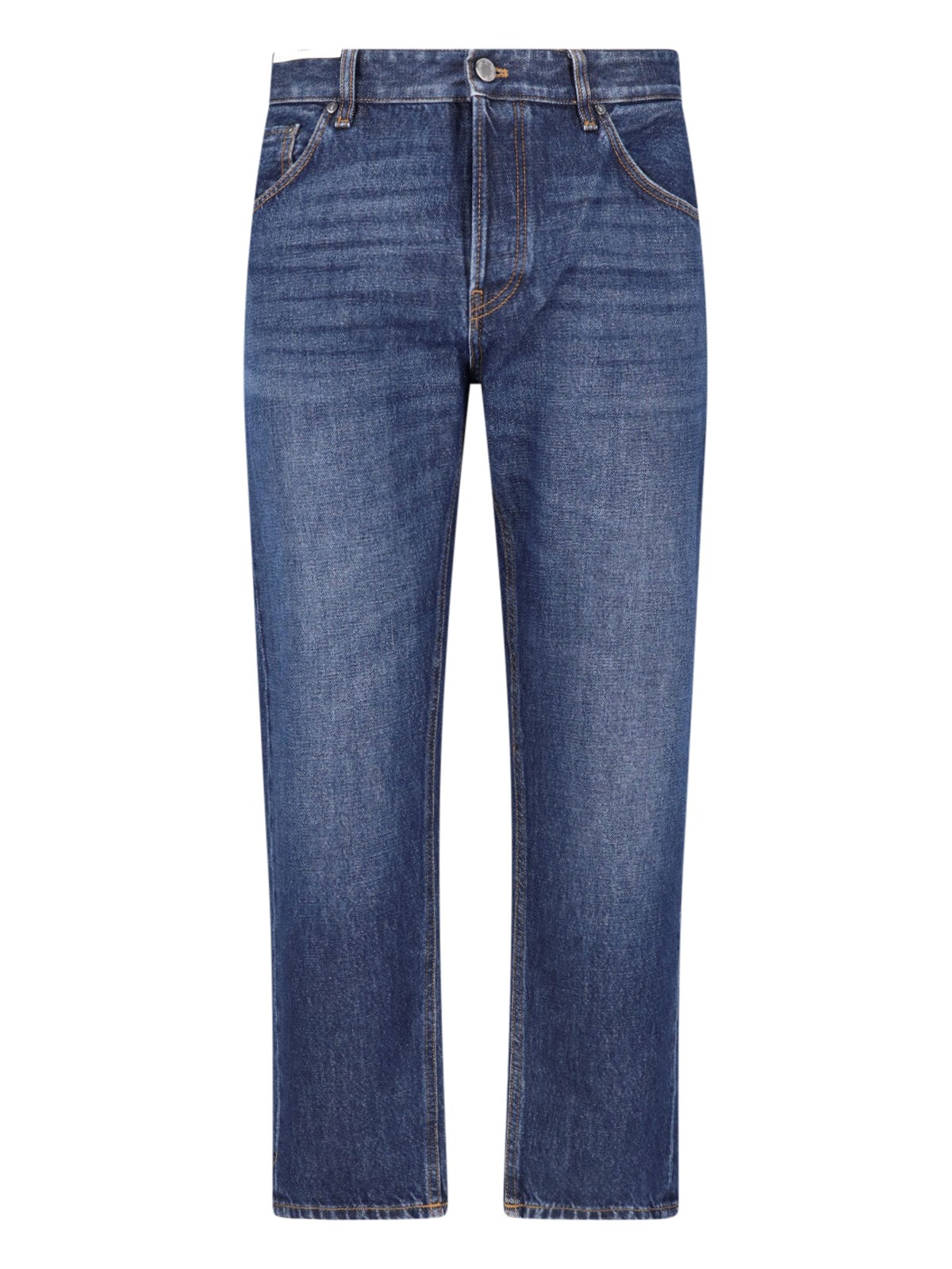 Pt Torino Men's Blue Straight-Leg Jeans