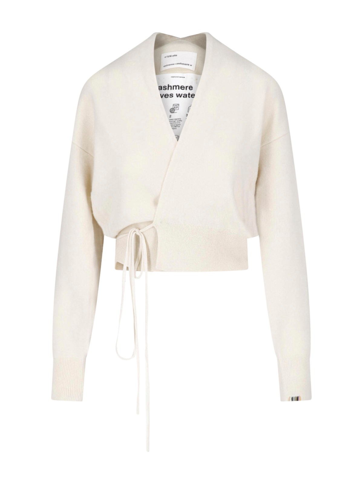 Extreme Cashmere Cardigan Mit Bindeband Vorne "Ella"