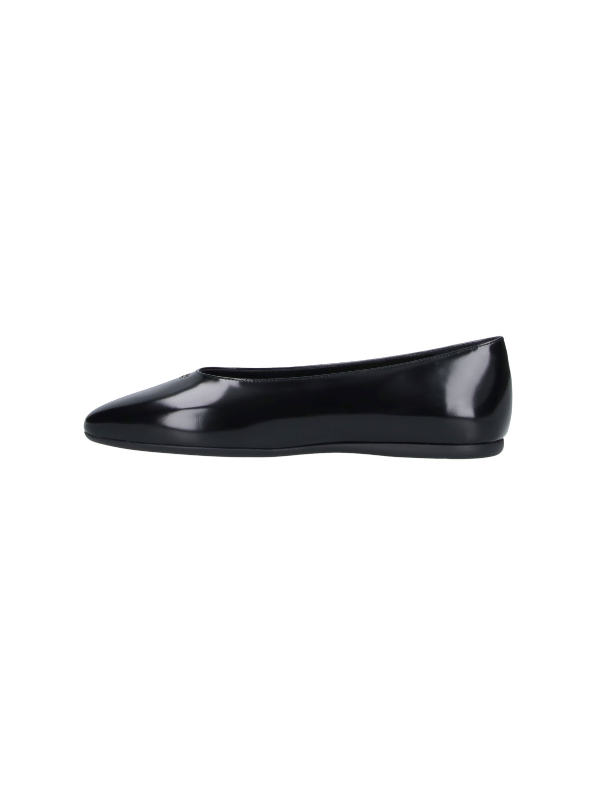 Prada Brushed leather ballet flats available on SUGAR - 218029