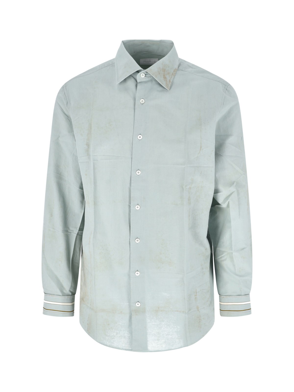 Prada Men's Green Cotton Shirt