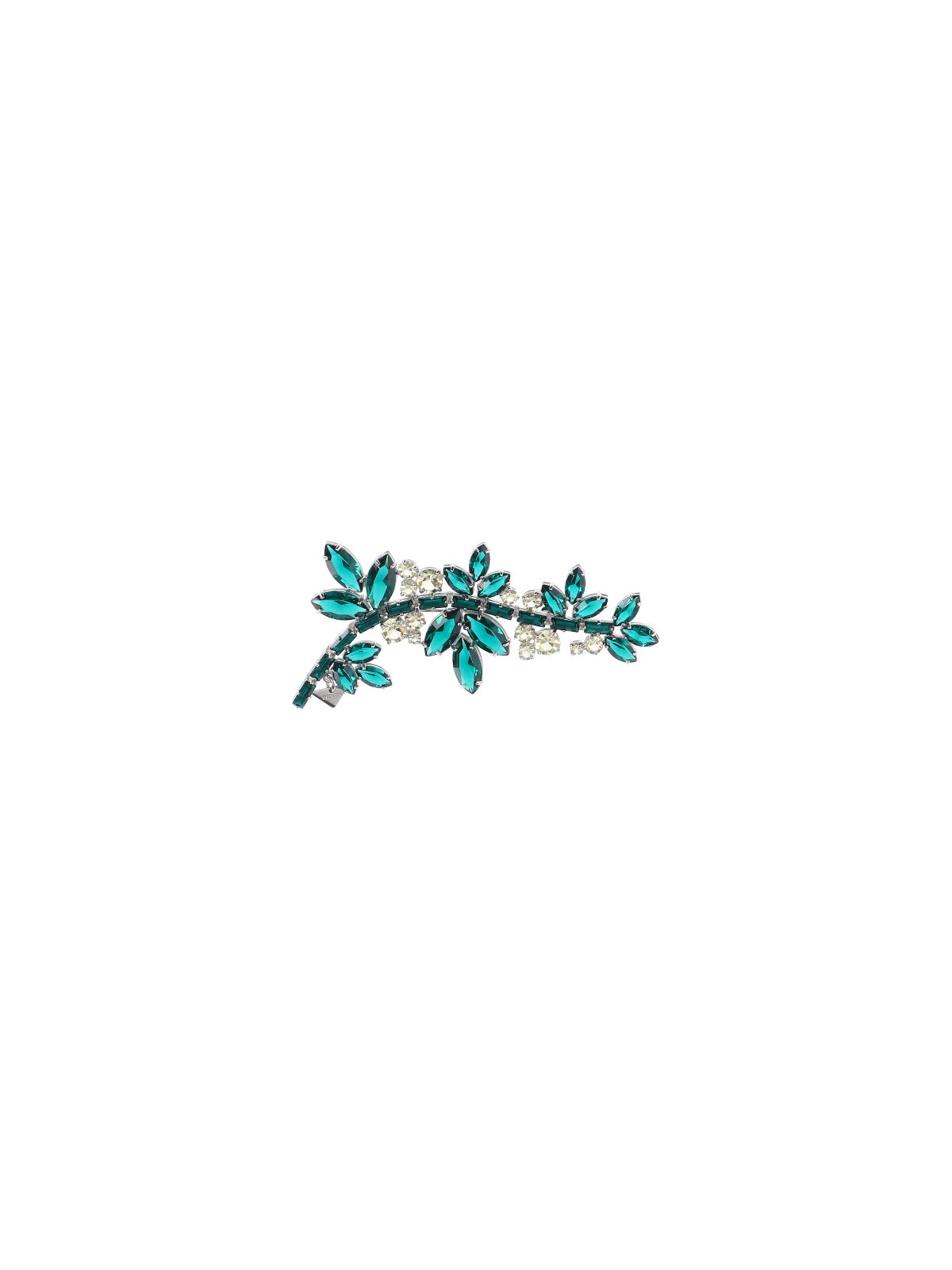 Prada Women's Metallic Metal Brooch With Crystals - Image 2
