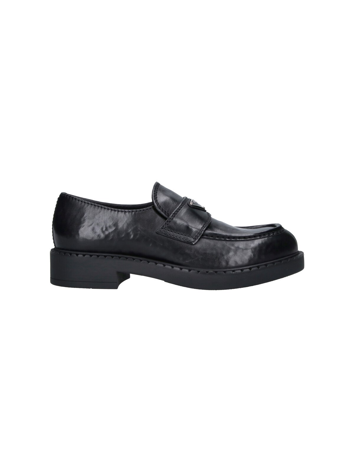 Prada Men's Black Loafers "Chocolate"