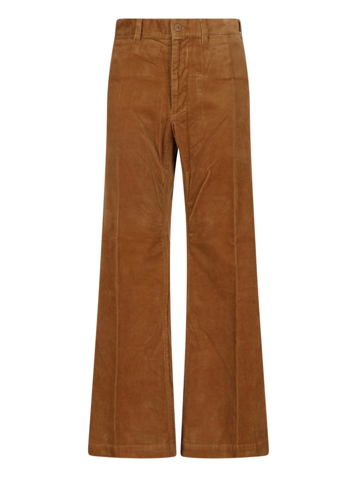 Polo Ralph Lauren Bootcut Velvet Pants In Brown