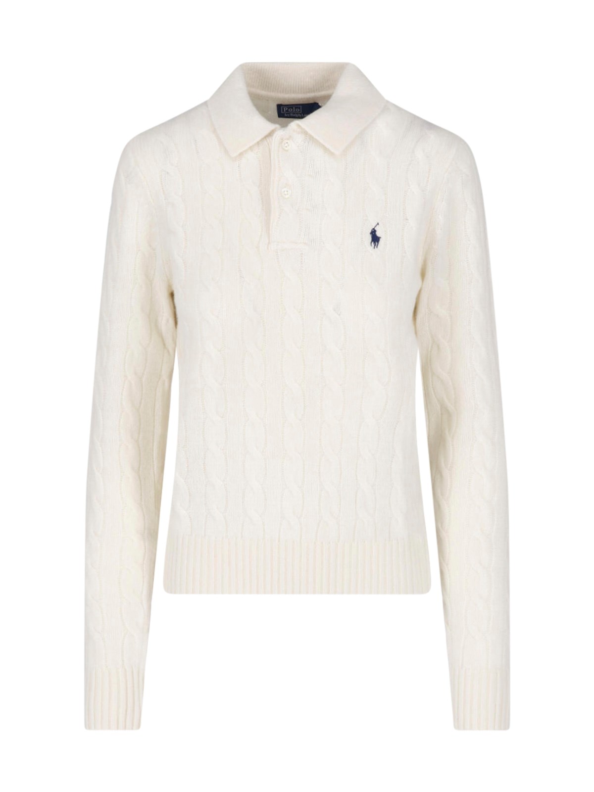 Polo Ralph Lauren Wool And Cashmere Polo In Cream