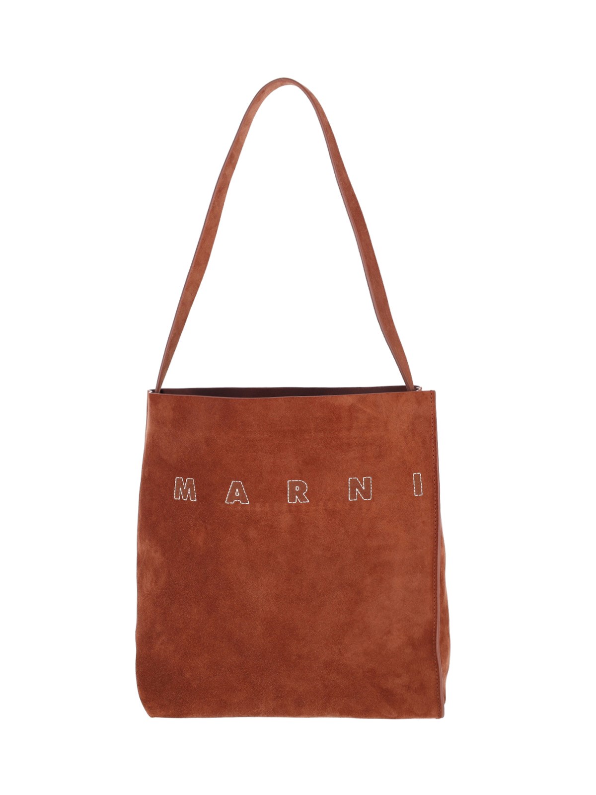 Marni Suede Logo Tote Bag