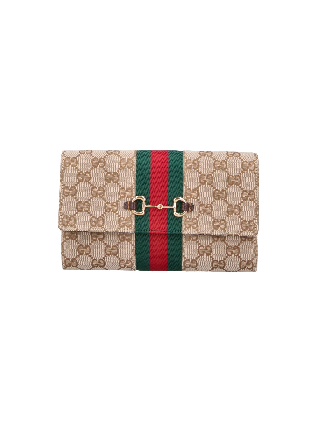 Gucci Geldbörse Mit Schulterriemen "Horsebit Web"