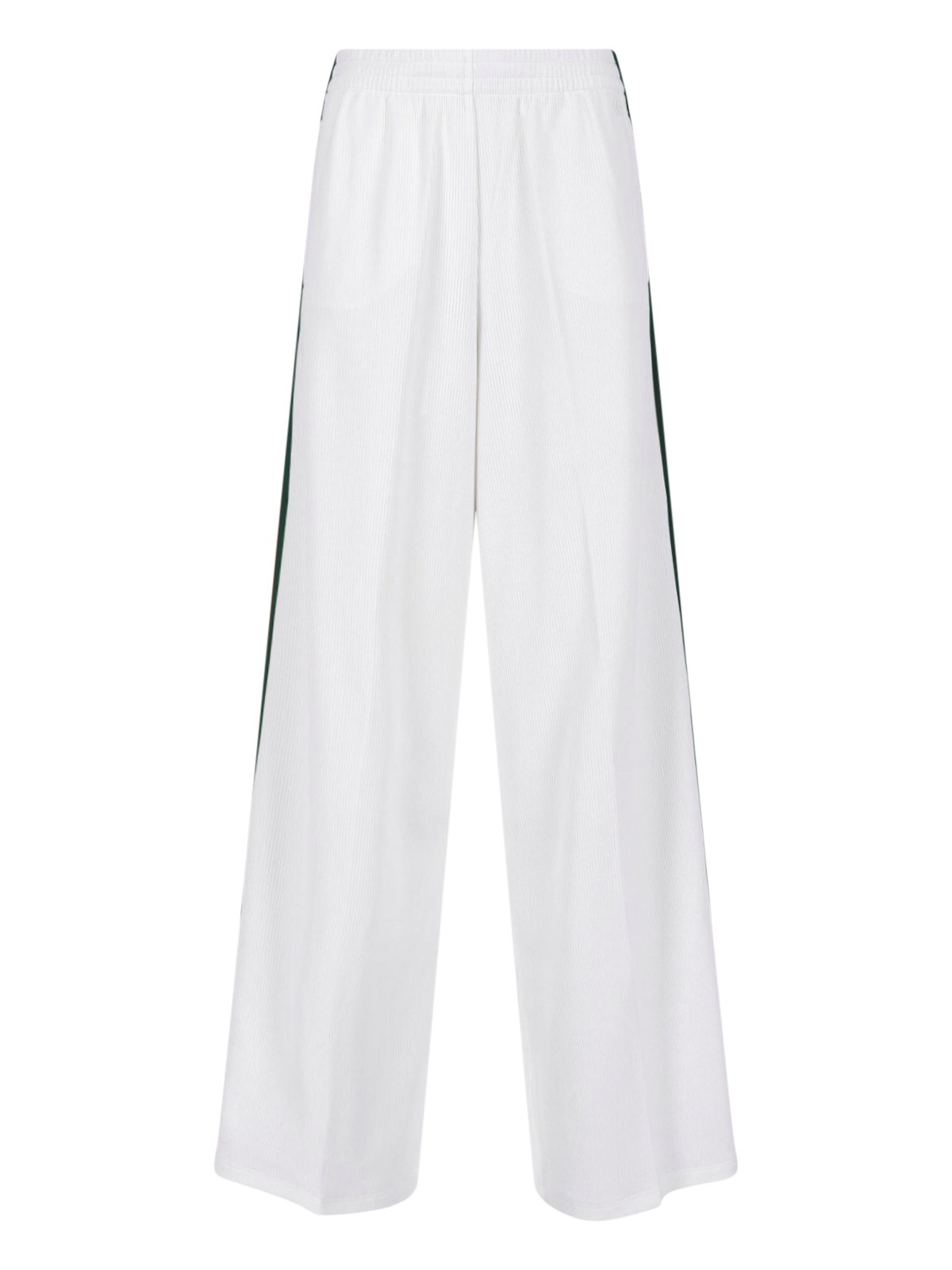 Rib cotton jersey leisure pants with Web