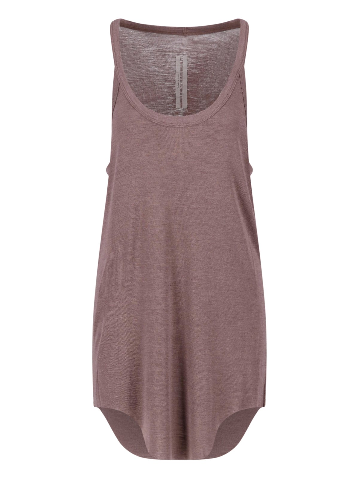 Rick Owens Wool And Silk Tank Top In Purple