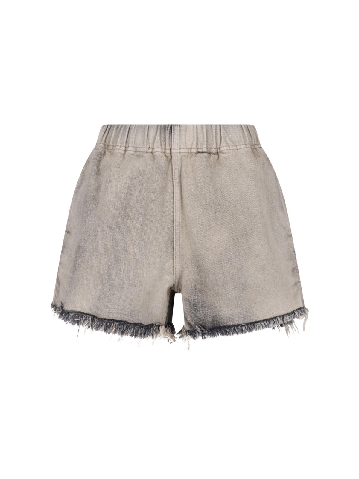 Rick Owens Women's Gray Cotton Shorts