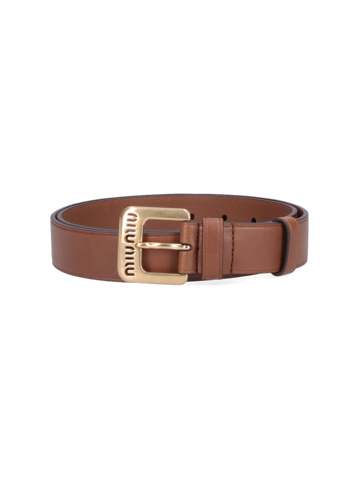 Miu Miu Nappa Belt In Brown