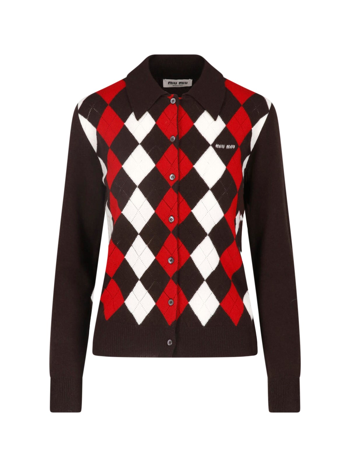 Miu Miu Cashmere Cardigan In Multi