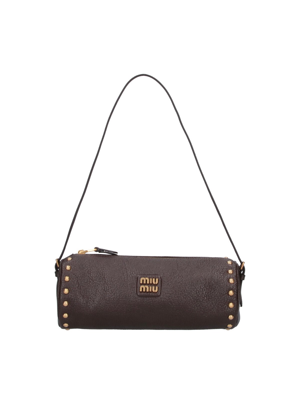 Miu Miu Women's Brown Leather Shoulder Pouch